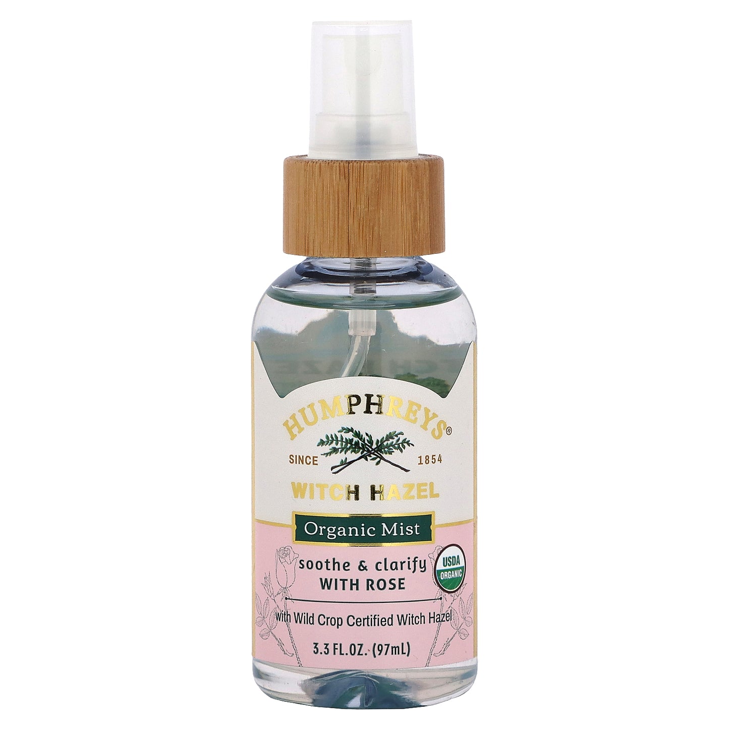 Humphreys, Witch Hazel, Organic Mist with Rose, 3.3 fl oz (97 ml)