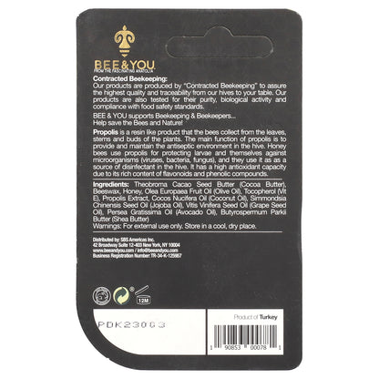 Bee & You, Propolis Raw Honey Lip Balm, 0.17 oz (5 g)