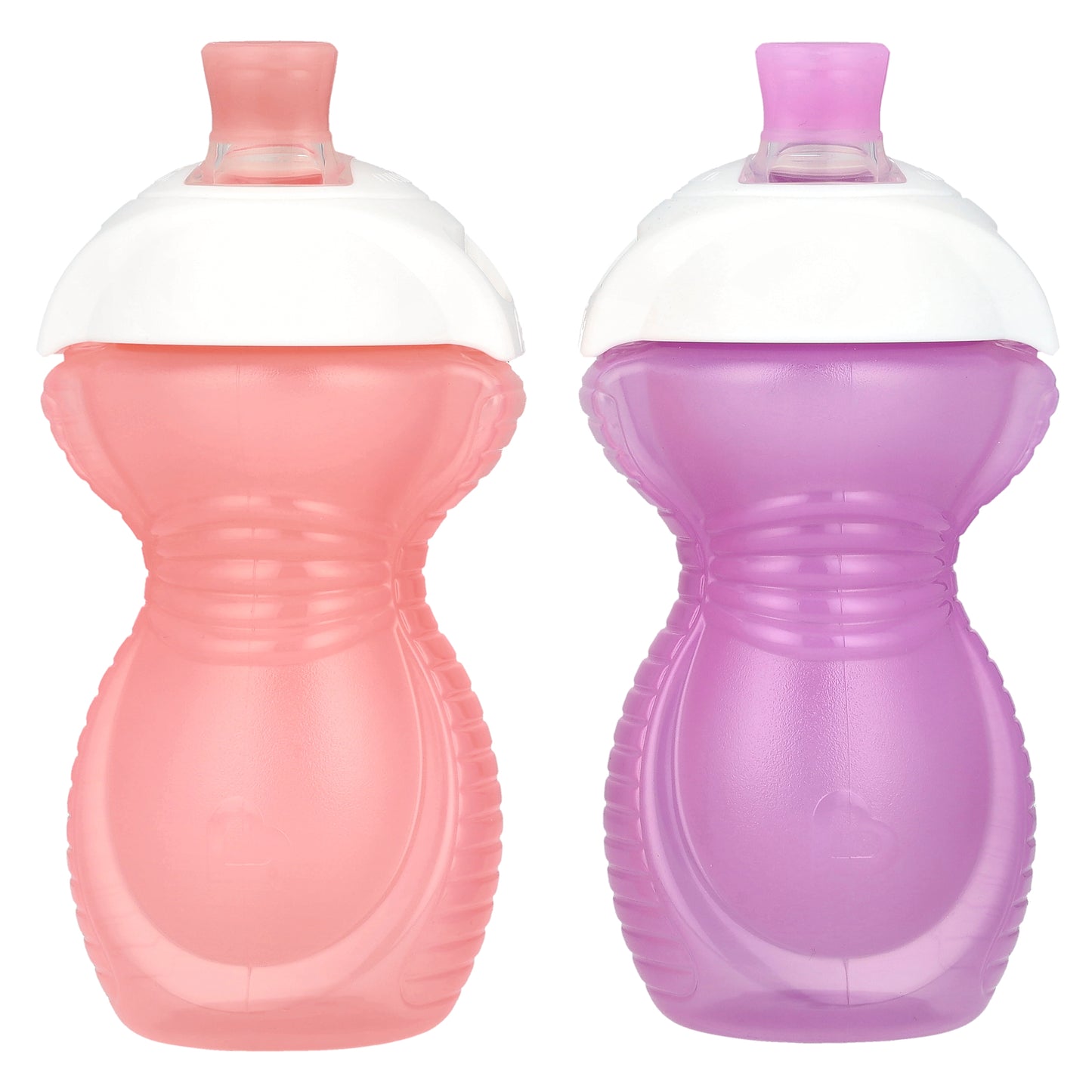 Munchkin, Click Lock™, Bite Proof Sippy Cup, 9 Months+, Light Pink & Light Purple, 2 Count, 9 oz (266 ml) Each