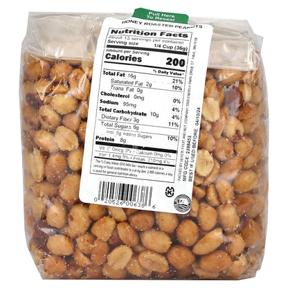 Bergin Fruit and Nut Company, Honey Roasted Peanuts, 16 oz (454 g)