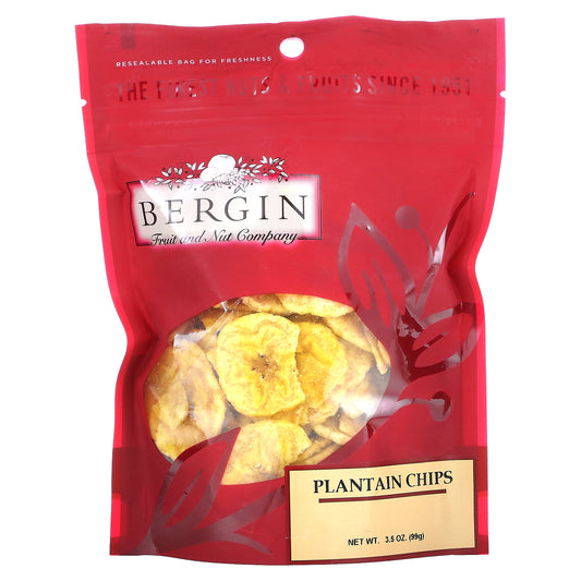 Bergin Fruit and Nut Company, Plantain Chips, 3.5 oz (99 g)