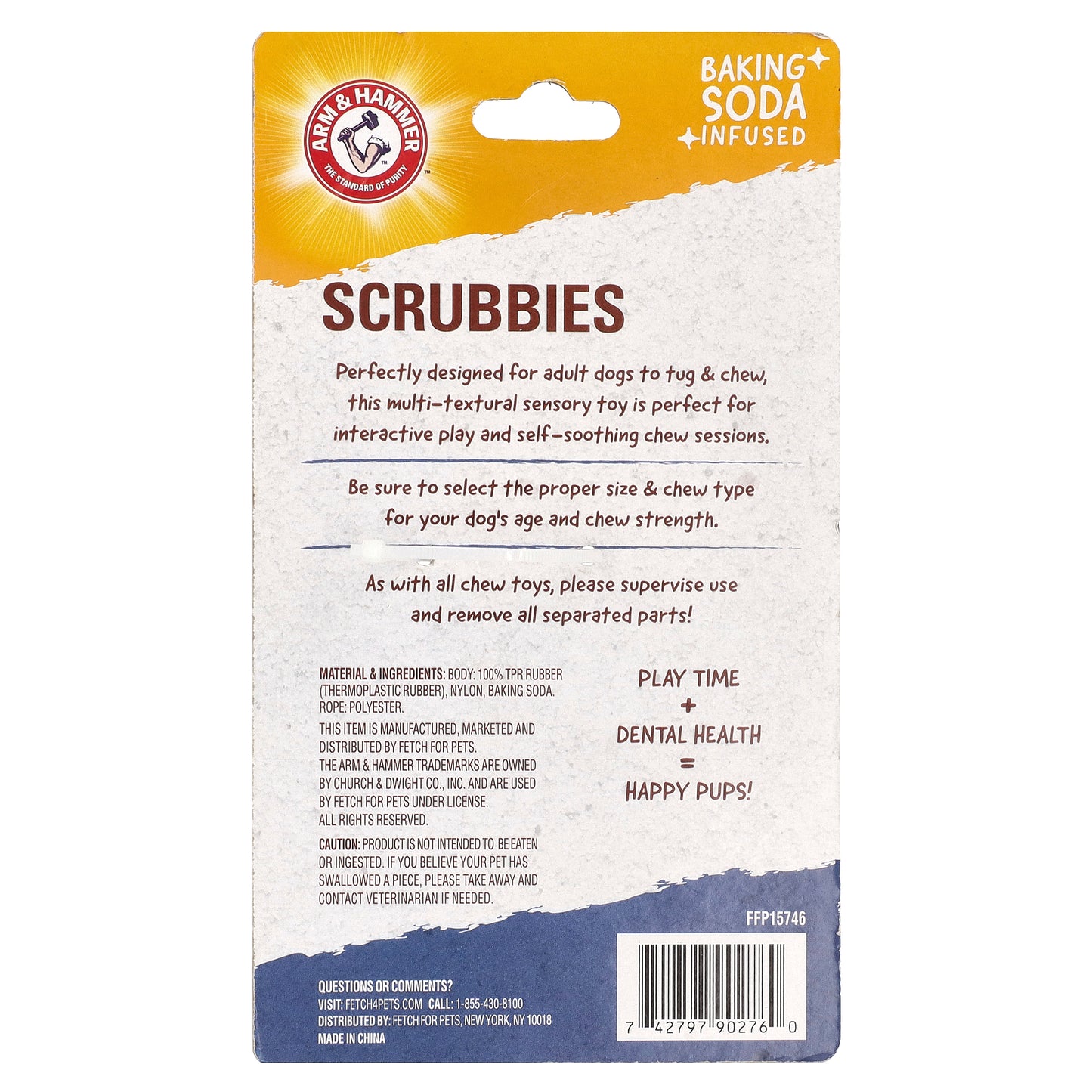 Arm & Hammer, Scrubbies, Dental Toy For Adult Dogs, 1 Toy