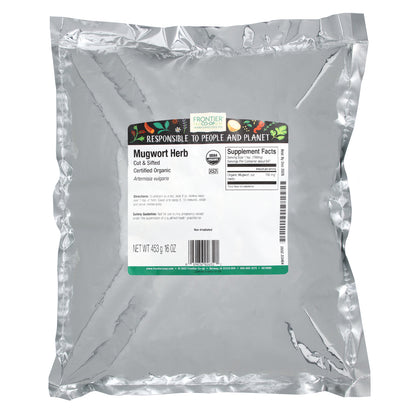 Frontier Co-op, Organic Cut & Sifted Mugwort Herb, 16 oz (453 g)