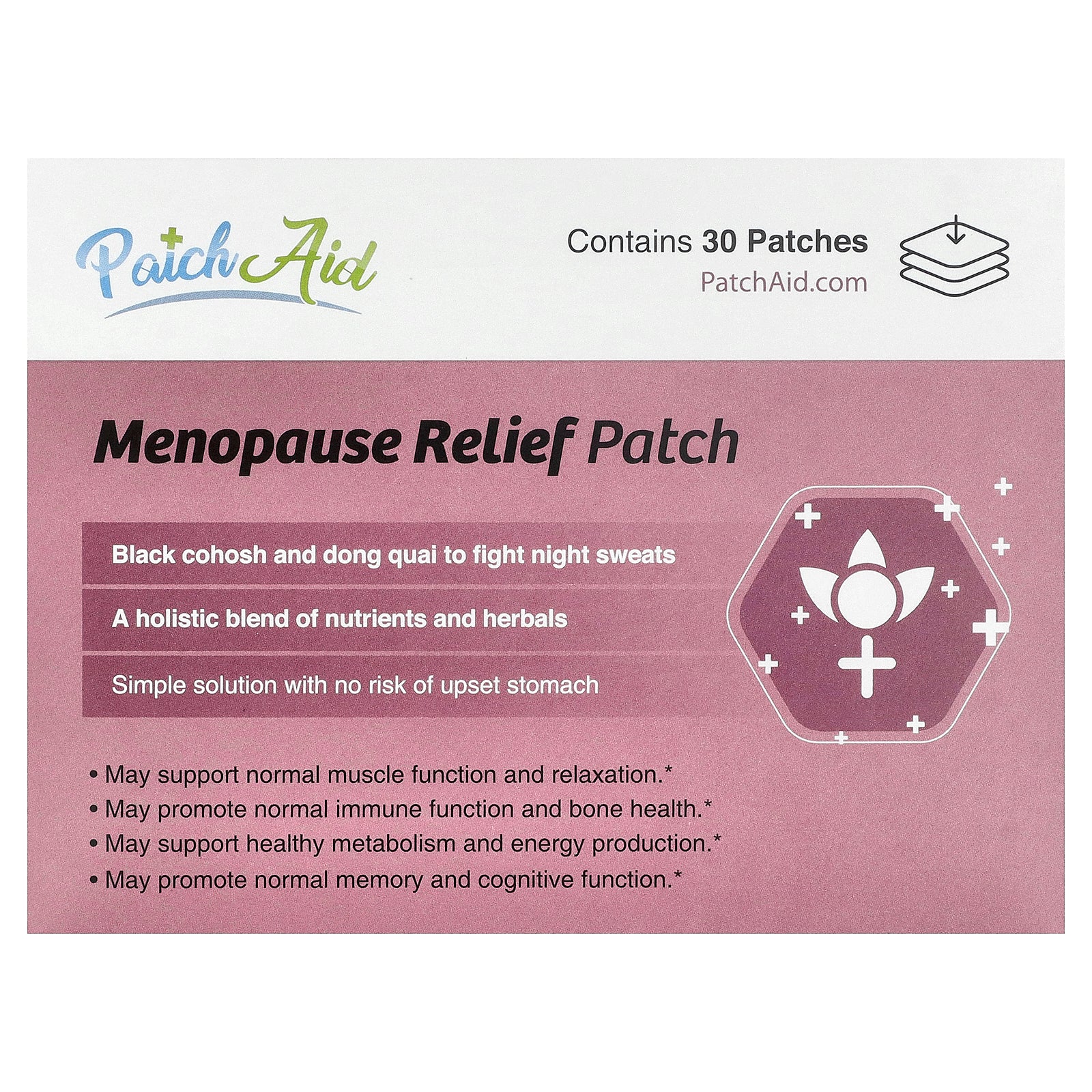 PatchAid, Menopause Relief Patch, 30 Patches