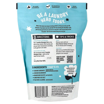 Molly's Suds, Laundry Pods, Unscented, 60 Pods, 29.63 oz (0.84 kg)