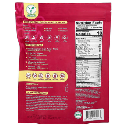 Venture Pal, Hydration Boost, Electrolyte Drink Mix, Passion Fruit, 16 Stick Packs, 0.32 oz (9 g) Each