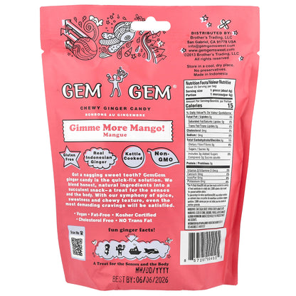 Jayone, Chewy Ginger Candy, Gimme More Mango!, 5 oz (141.8 g)