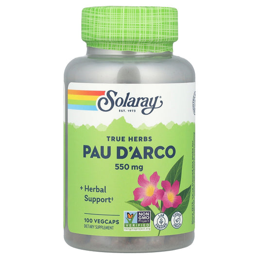 Solaray, True Herbs, Pau D'Arco, 550 mg, 100 VegCaps