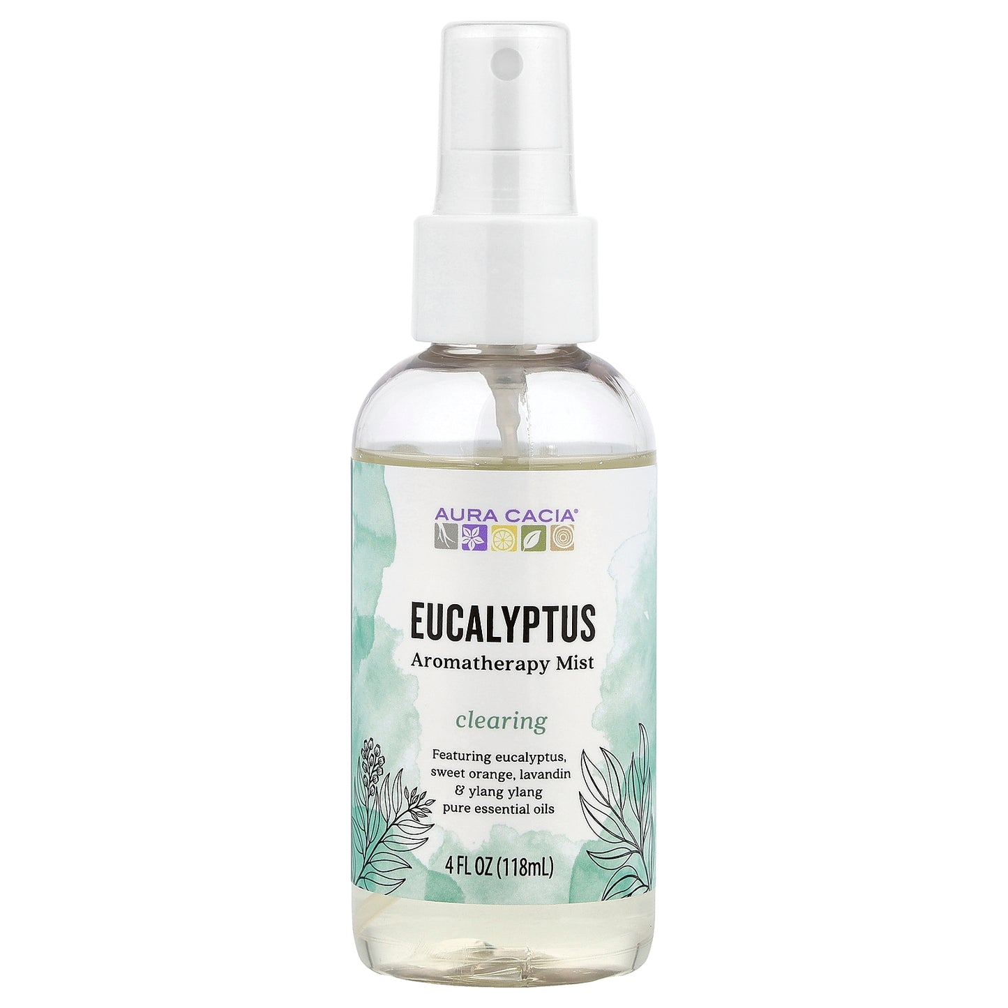 Aura Cacia, Aromatherapy Mist, Eucalyptus, 4 fl oz (118 ml)