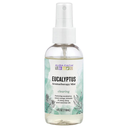Aura Cacia, Aromatherapy Mist, Eucalyptus, 4 fl oz (118 ml)