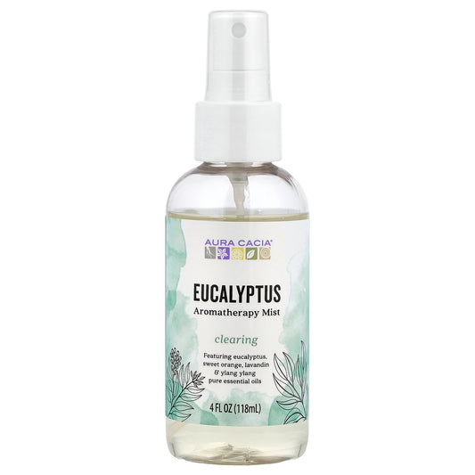 Aura Cacia, Aromatherapy Mist, Eucalyptus, 4 fl oz (118 ml)