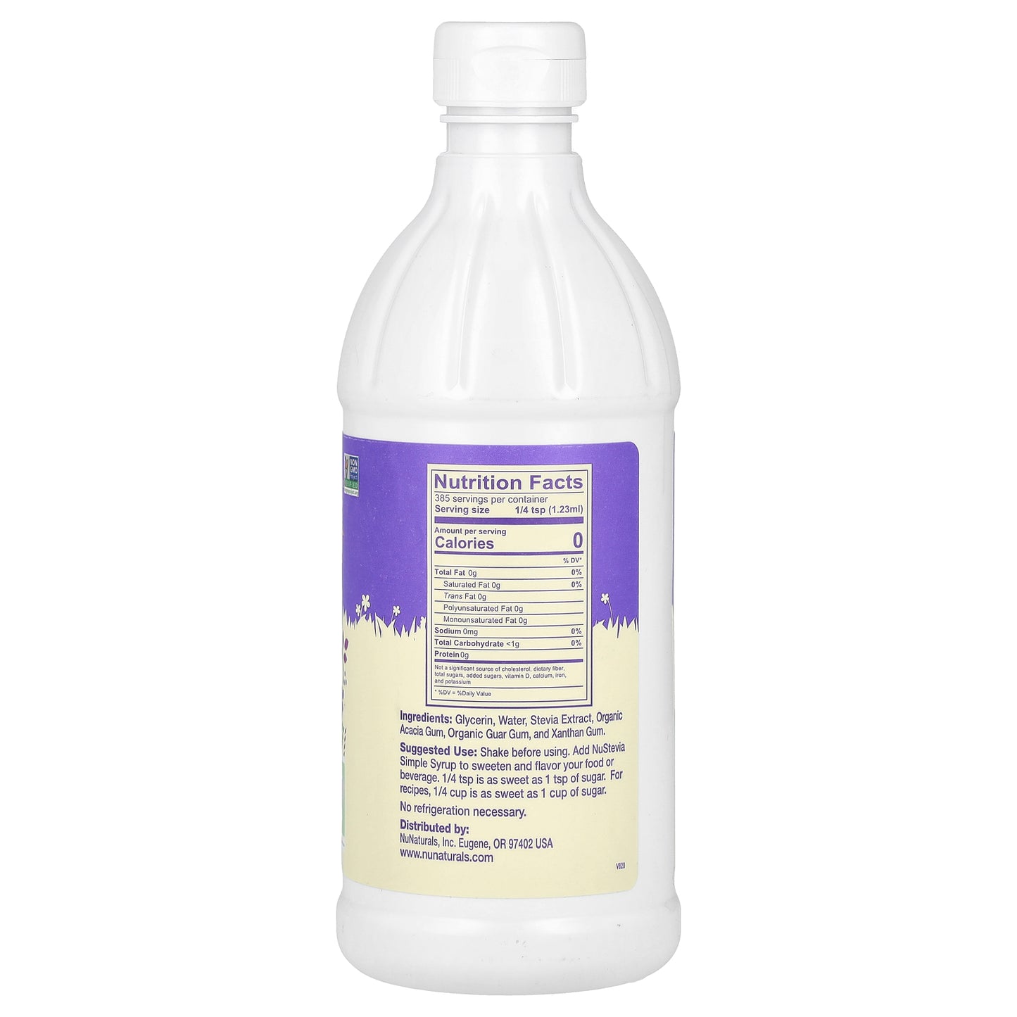 NuNaturals, Concentrated Simple Syrup, 16 fl oz (0.47 L)