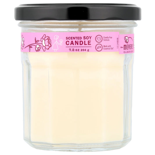 Mrs. Meyers Clean Day, Scented Soy Candle, Peony, 7.2 oz (204 g)