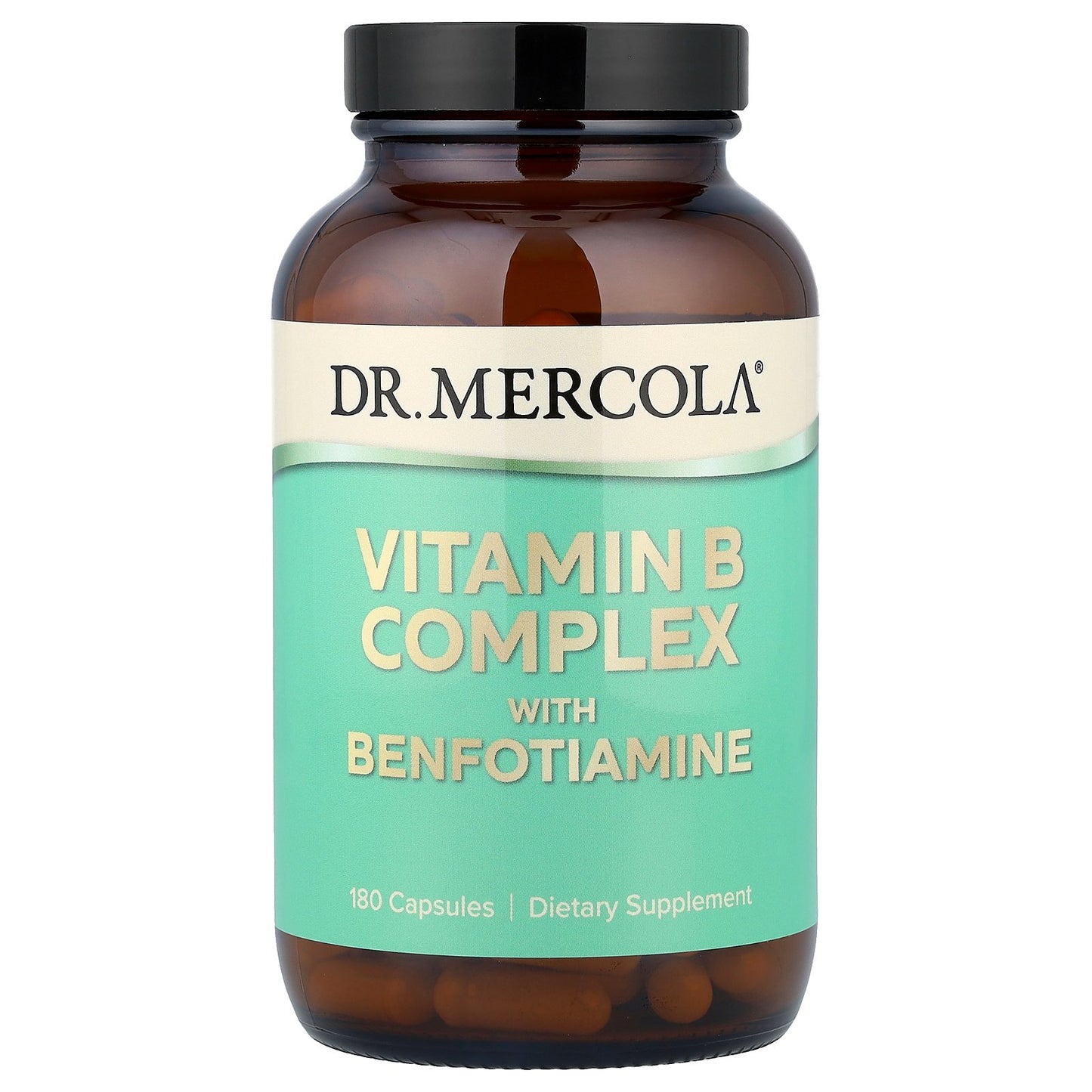 Dr. Mercola, Vitamin B Complex with Benfotiamine, 180 Capsules