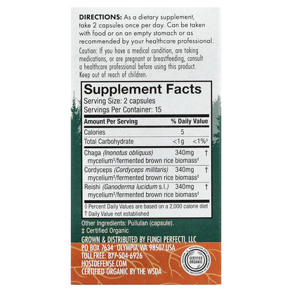 Host Defense, Mushrooms™, Breath, 30 Capsules