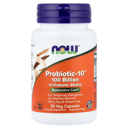 NOW Foods, Probiotic-10™, 30 Veg Capsules