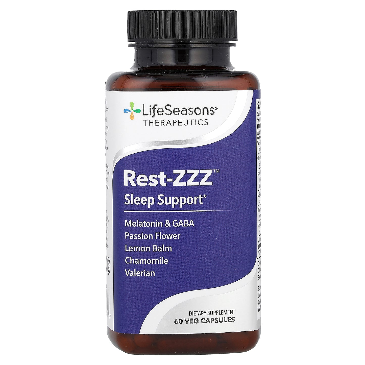 LifeSeasons, Rest-ZZZ, Sleep Support, 60 Veg Capsules