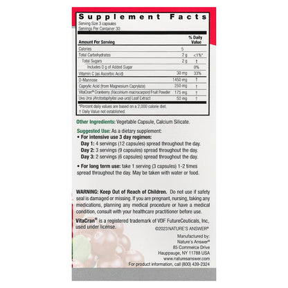 Nature's Answer, UT Answer, 90 Vegetarian Capsules