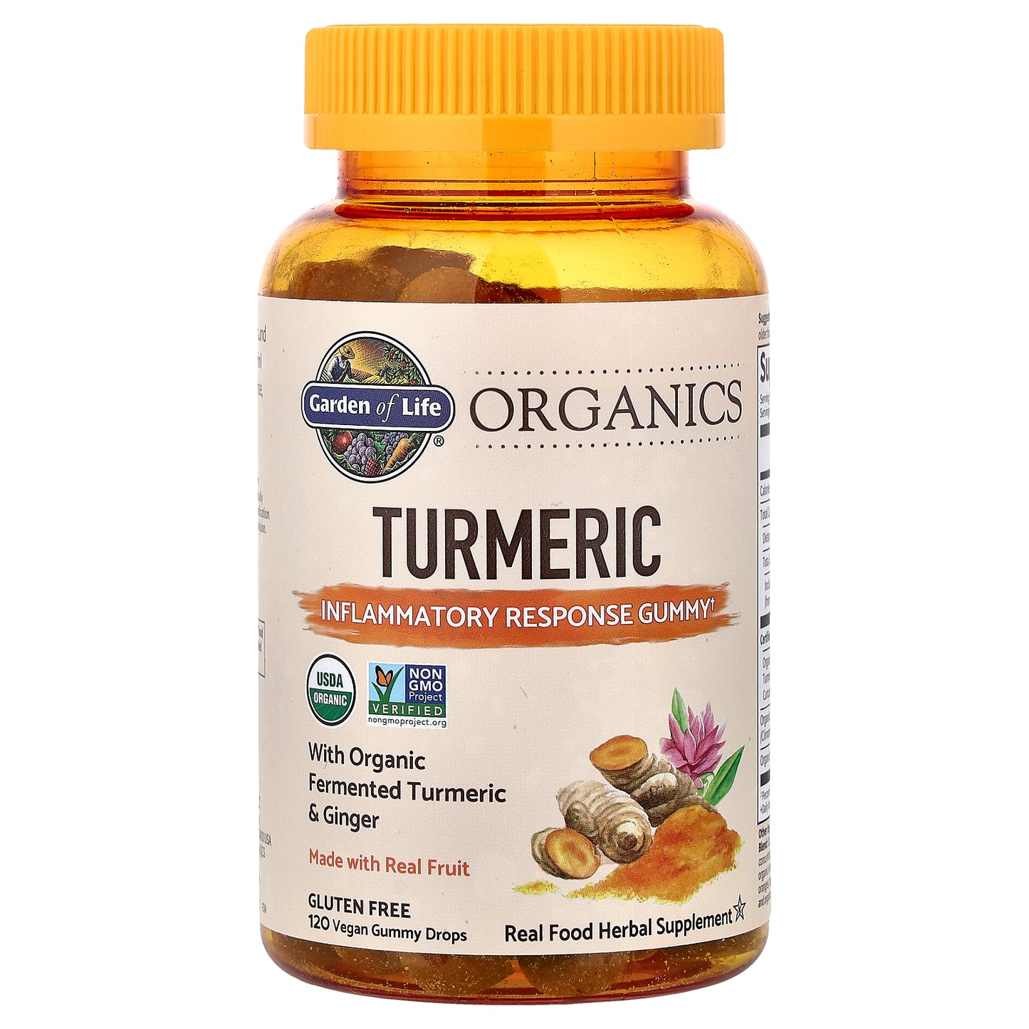Garden of Life, Organics, Turmeric Gummies, 120 Vegan Gummy Drops
