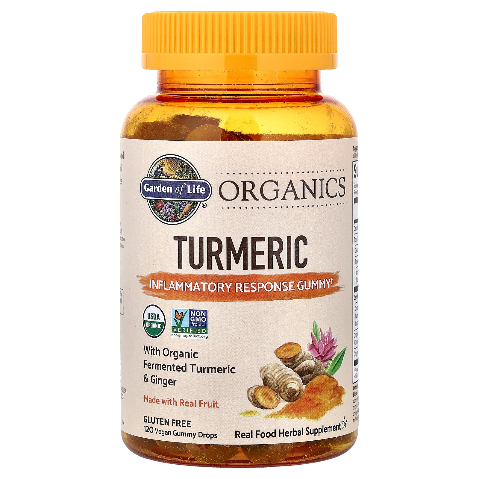 Garden of Life, Organics, Turmeric Gummies, 120 Vegan Gummy Drops