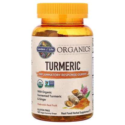 Garden of Life, Organics, Turmeric Gummies, 120 Vegan Gummy Drops