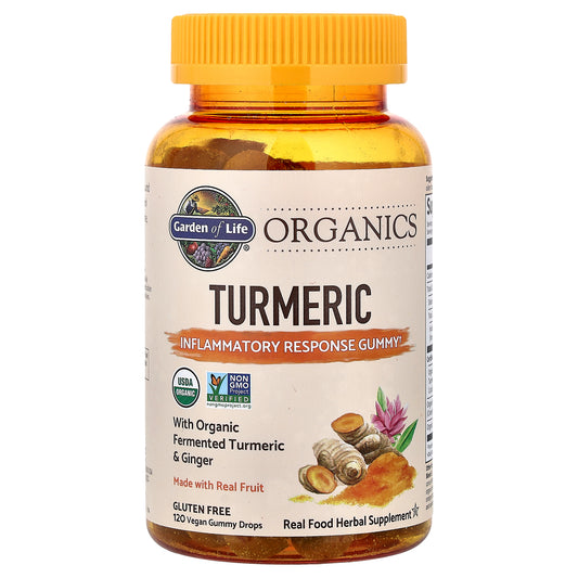 Garden of Life, Organics, Turmeric Gummies, 120 Vegan Gummy Drops