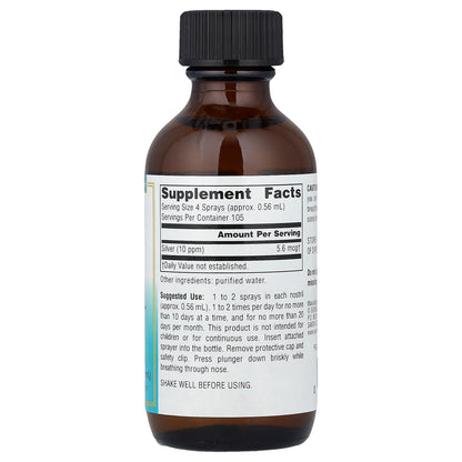 Source Naturals, Wellness, Colloidal Silver™ Nasal Spray, 2 fl oz (59.14 ml)