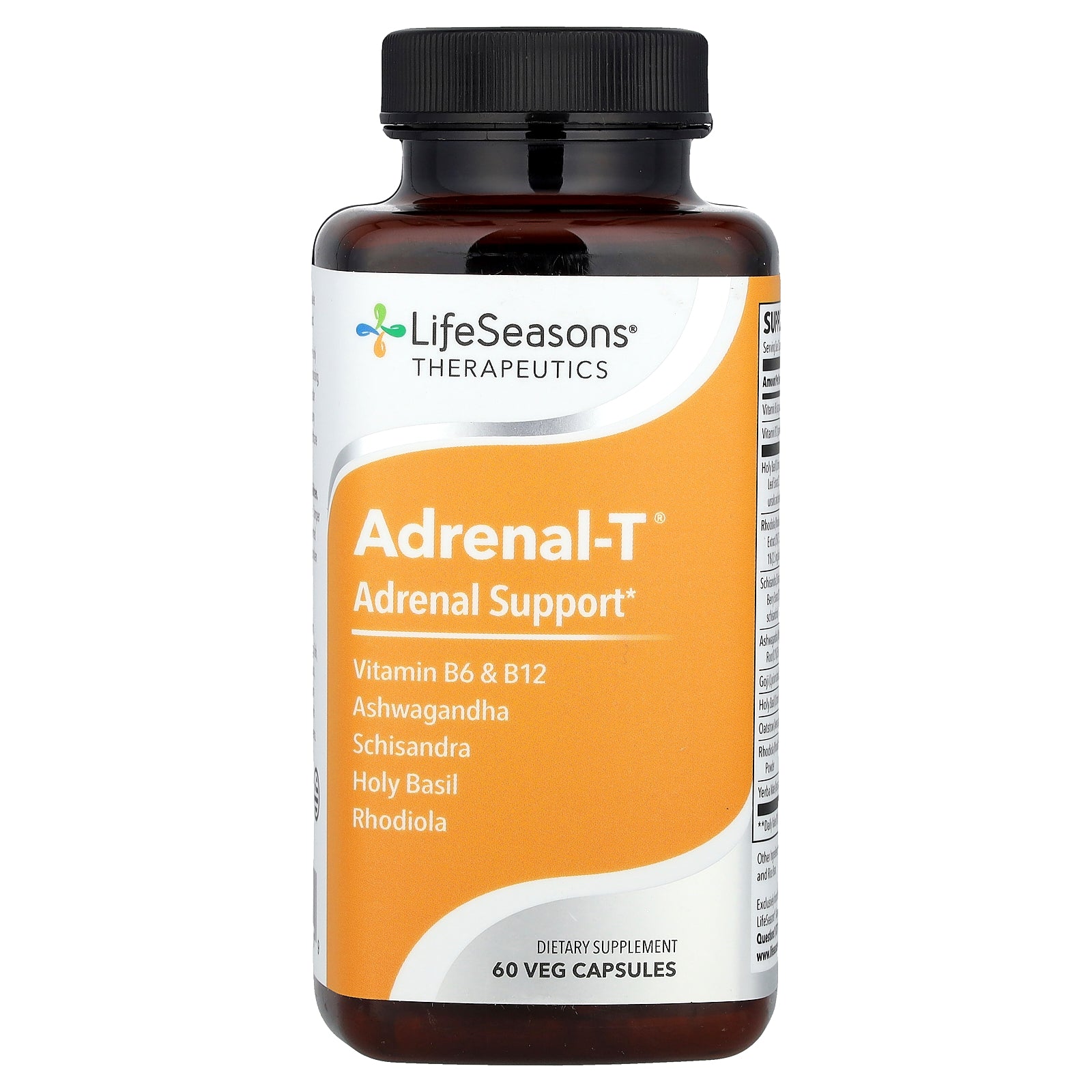 LifeSeasons, Adrenal-T®, Adrenal Support, 60 Veg Capsules