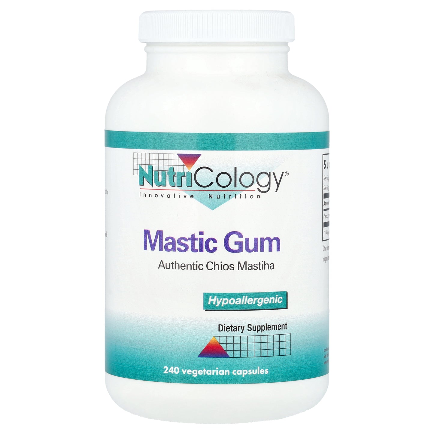 Nutricology, Mastic Gum, 240 Vegetarian Capsules (0.5 g Per Capsule)