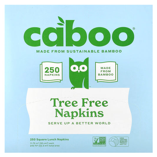 Caboo, Tree Free Bamboo Napkins, 250 Napkins