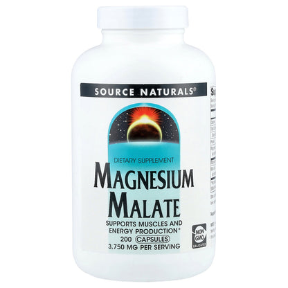 Source Naturals, Magnesium Malate, 200 Capsules