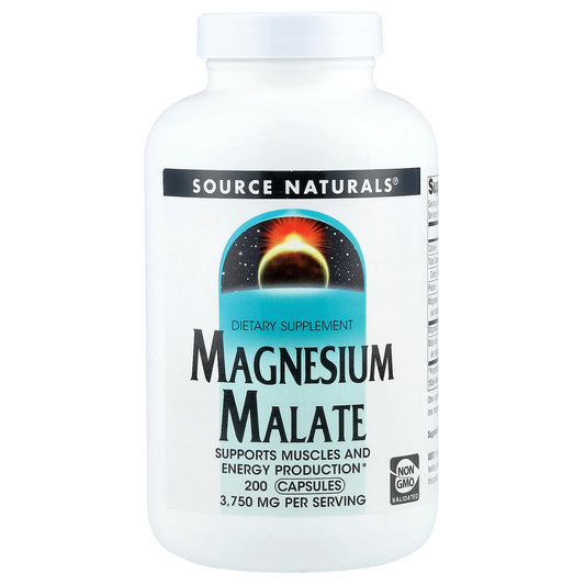 Source Naturals, Magnesium Malate, 200 Capsules