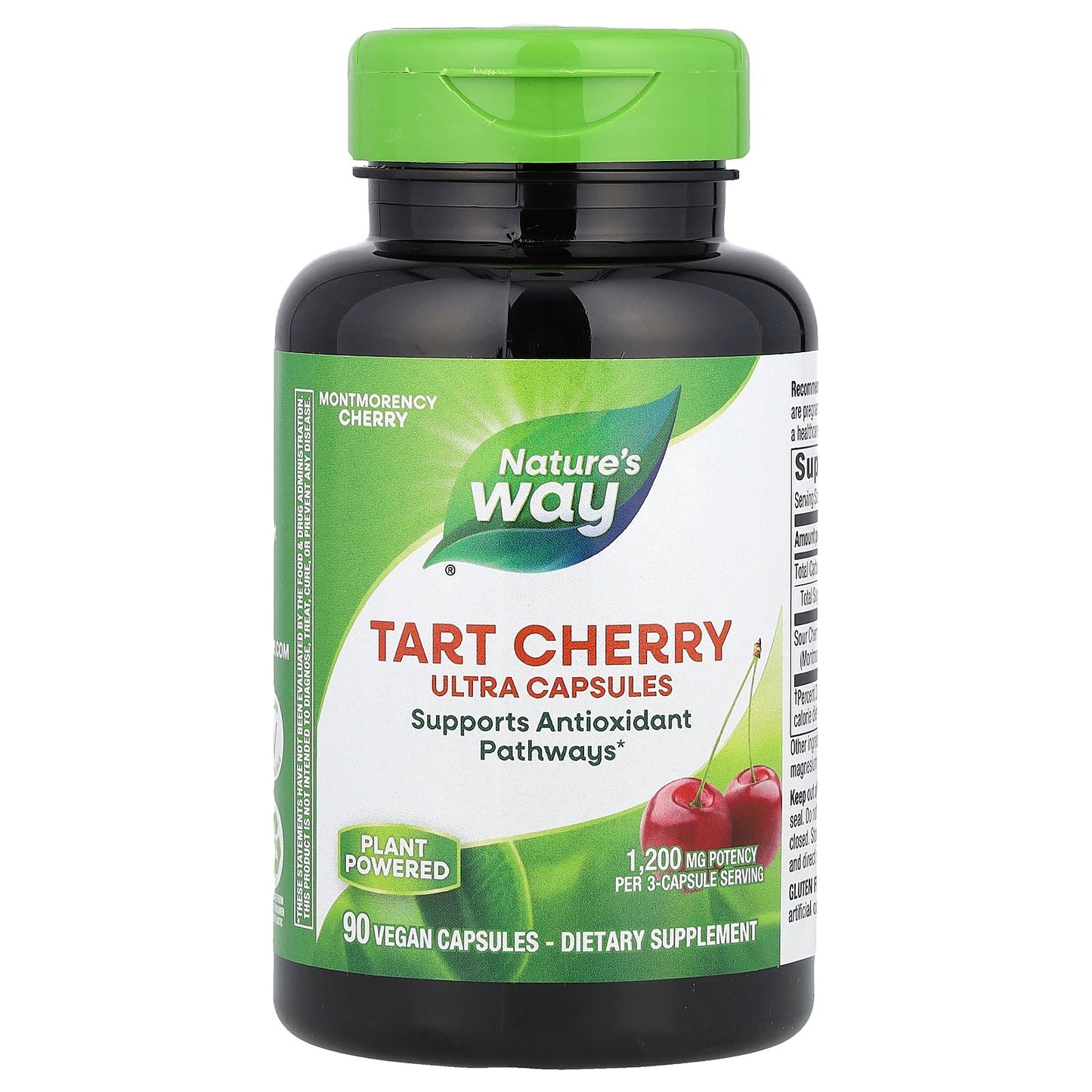 Nature's Way, Tart Cherry, Ultra Capsules, 90 Vegan Capsules (400 mg per Capsule)