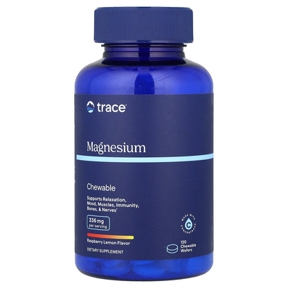 Trace, Magnesium Chewable, Raspberry Lemon , 120 Chewable Wafers