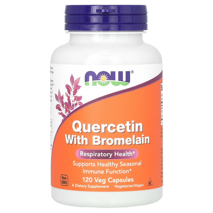 NOW Foods, Quercetin with Bromelain, 120 Veg Capsules