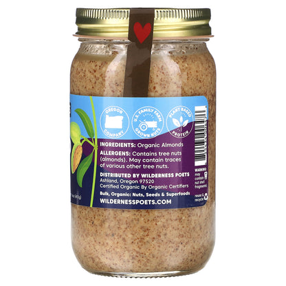 Wilderness Poets, Organic Raw Almond Butter, 16 oz (453 g)