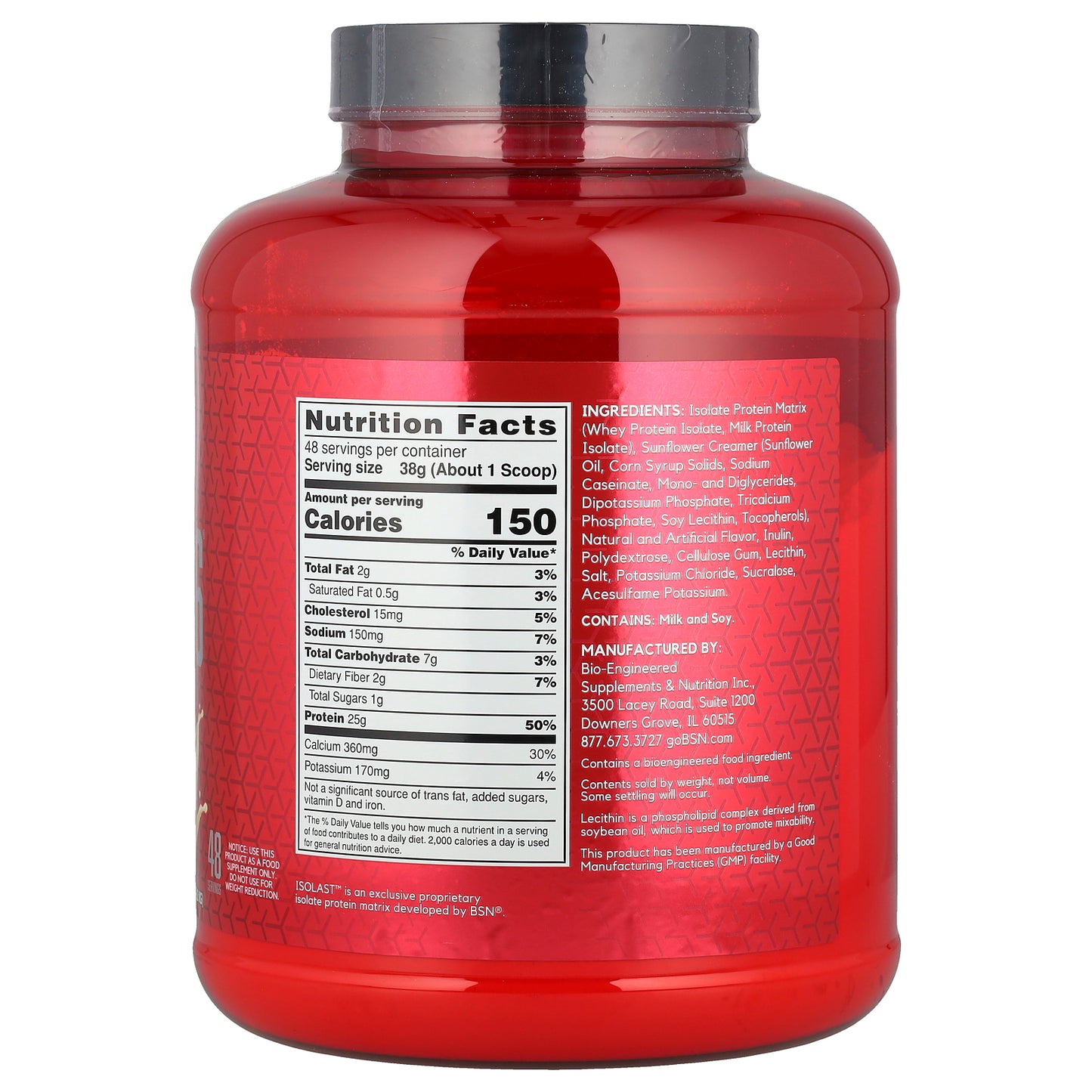 BSN, Syntha-6® Isolate, Protein Powder Drink Mix, Vanilla Ice Cream, 4.02 lbs (1.82 kg)
