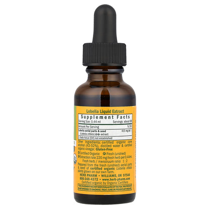 Herb Pharm, Lobelia, 1 fl oz (30 ml)