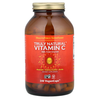 HealthForce Superfoods, Truly Natural™ Vitamin C, 240 Vegan Caps
