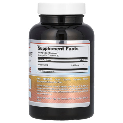 Amazing Nutrition, Berberine, 120 Capsules (500 mg per Capsule)