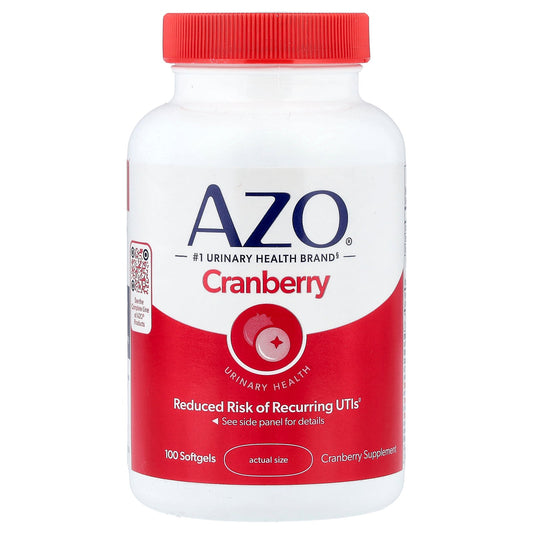 AZO, Cranberry, Urinary Health, 100 Softgels