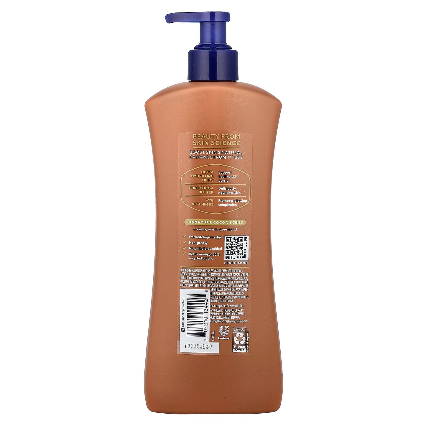 Vaseline, Cocoa Radiant®, Body Lotion, For Dry, Dull-Looking Skin, 20.3 fl oz (600 ml)