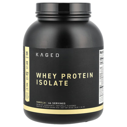 Kaged, Whey Protein Isolate, Vanilla, 3 lb (1.36 kg)