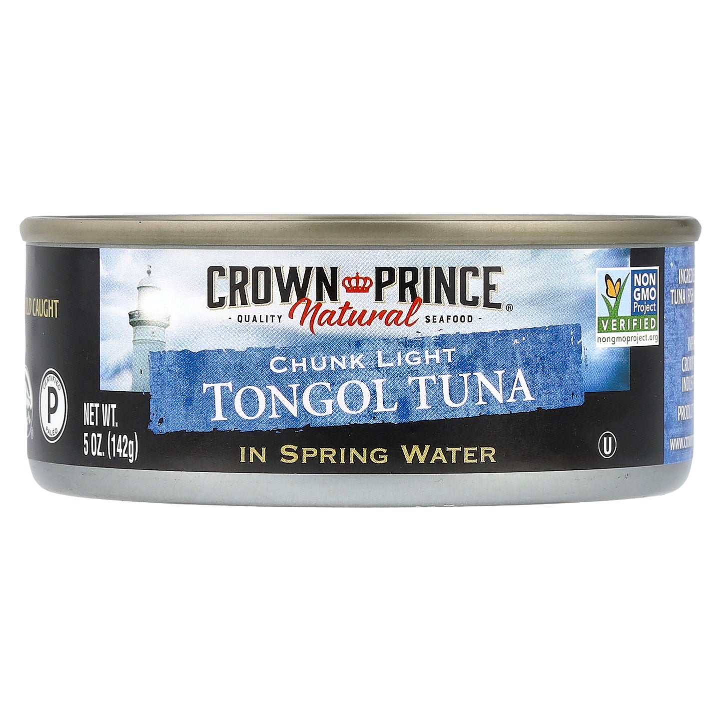 Crown Prince Natural, Tongol Tuna, Chunk Light, In Spring Water, 5 oz (142 g)