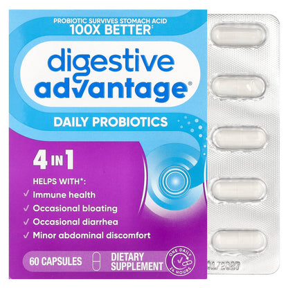 Schiff, Digestive Advantage®, Daily Probiotics, 60 Capsules