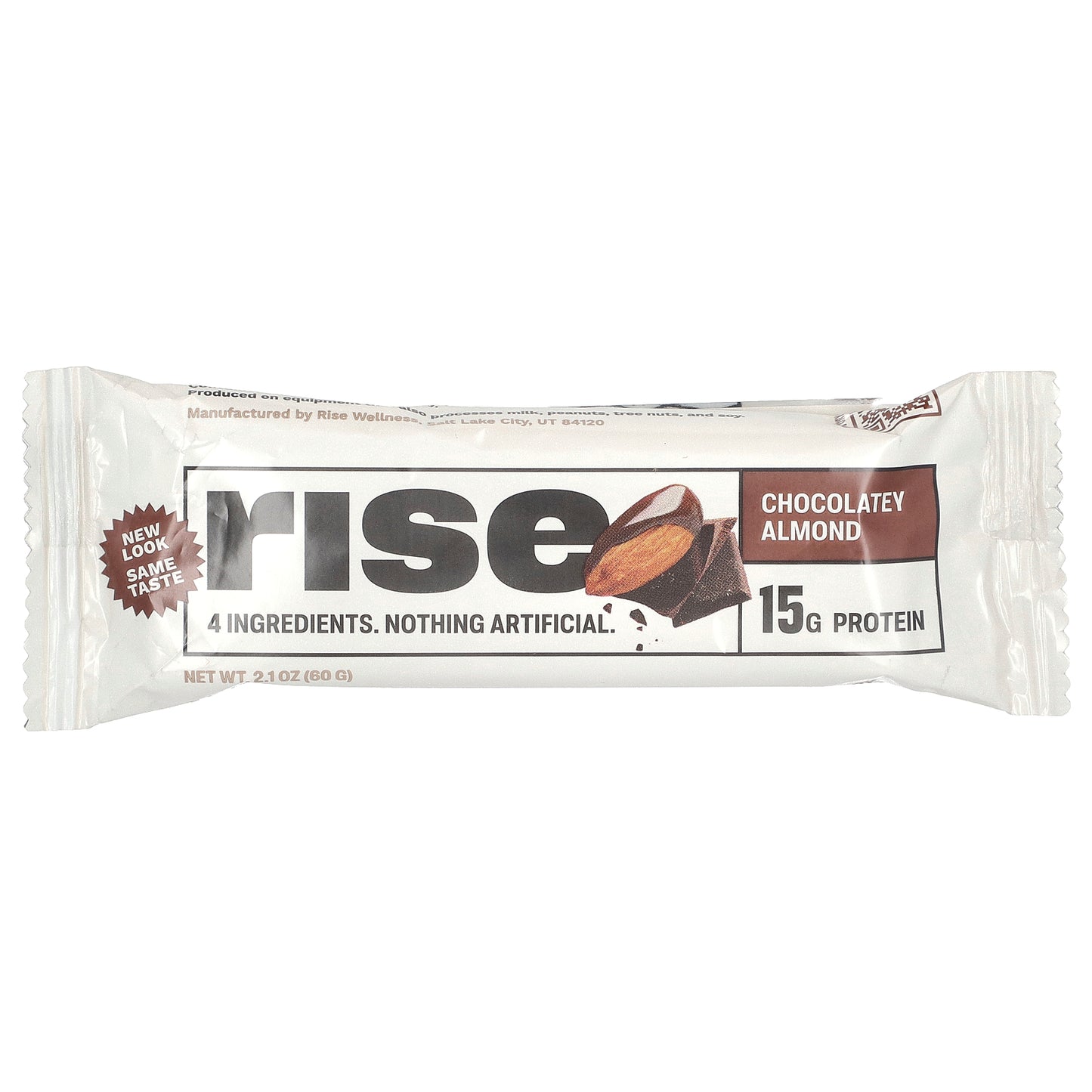 Rise Bar, Protein Bar, Chocolatey Almond, 12 Bars, 2.1 oz (60 g) Each