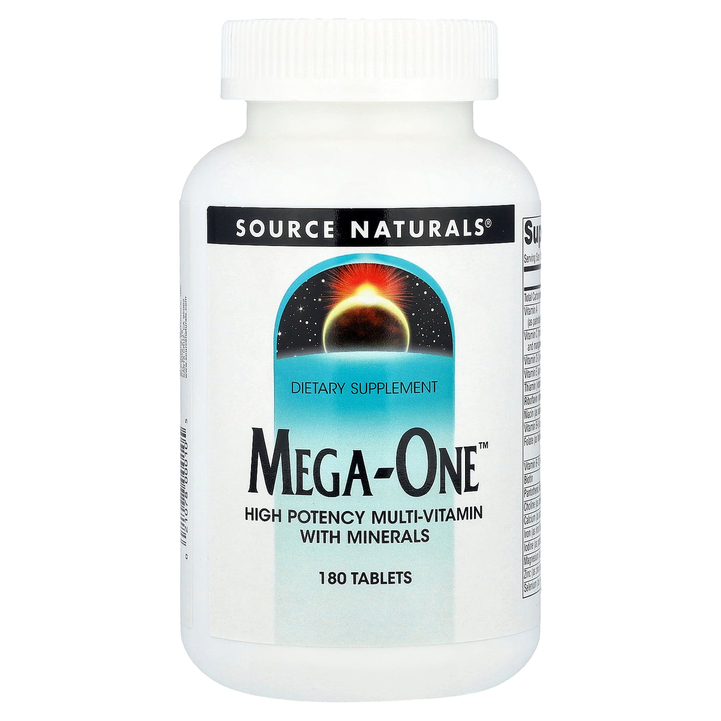 Source Naturals, Mega-One™, High Potency Multi-Vitamin With Minerals, 180 Tablets