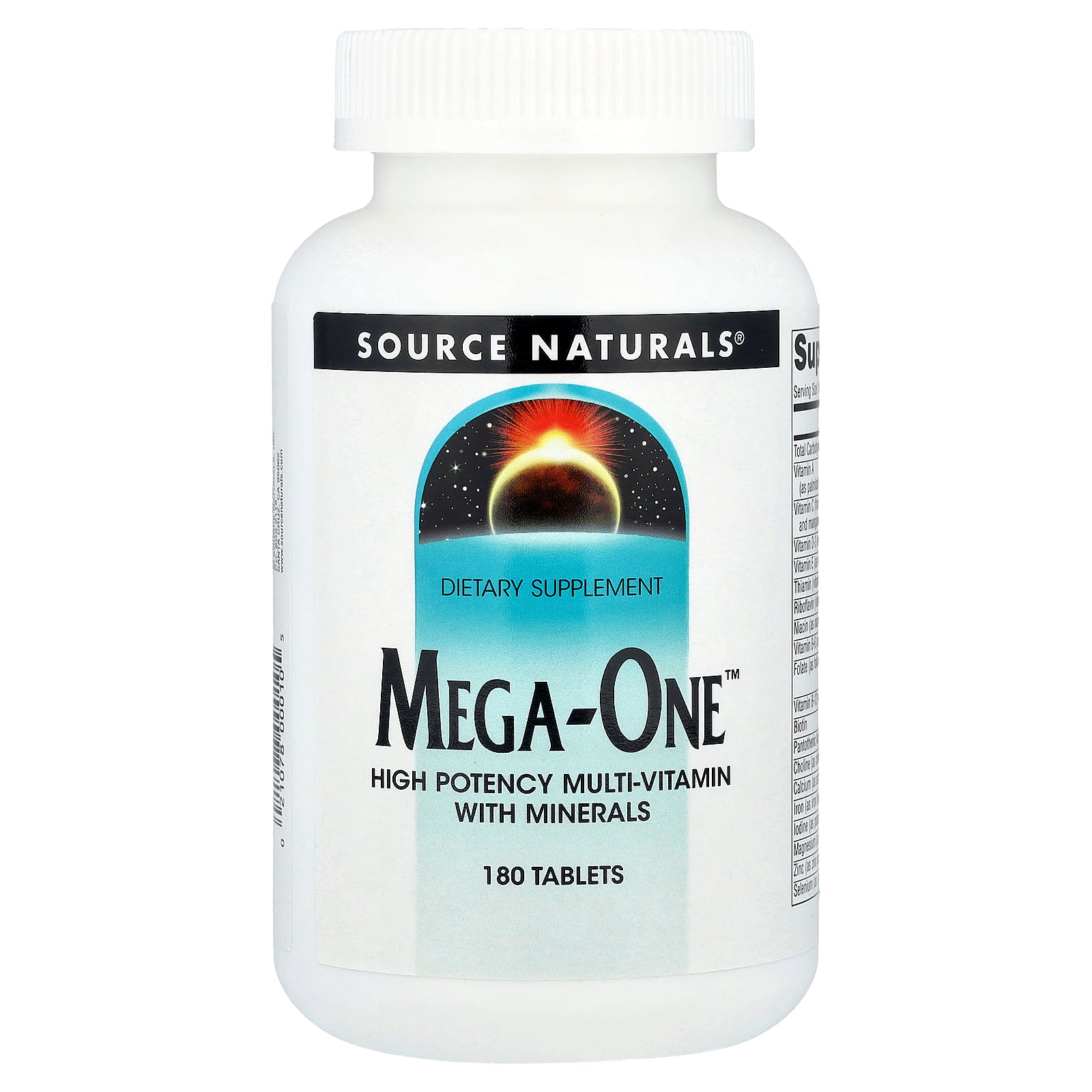 Source Naturals, Mega-One™, High Potency Multi-Vitamin With Minerals, 180 Tablets
