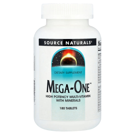 Source Naturals, Mega-One™, High Potency Multi-Vitamin With Minerals, 180 Tablets