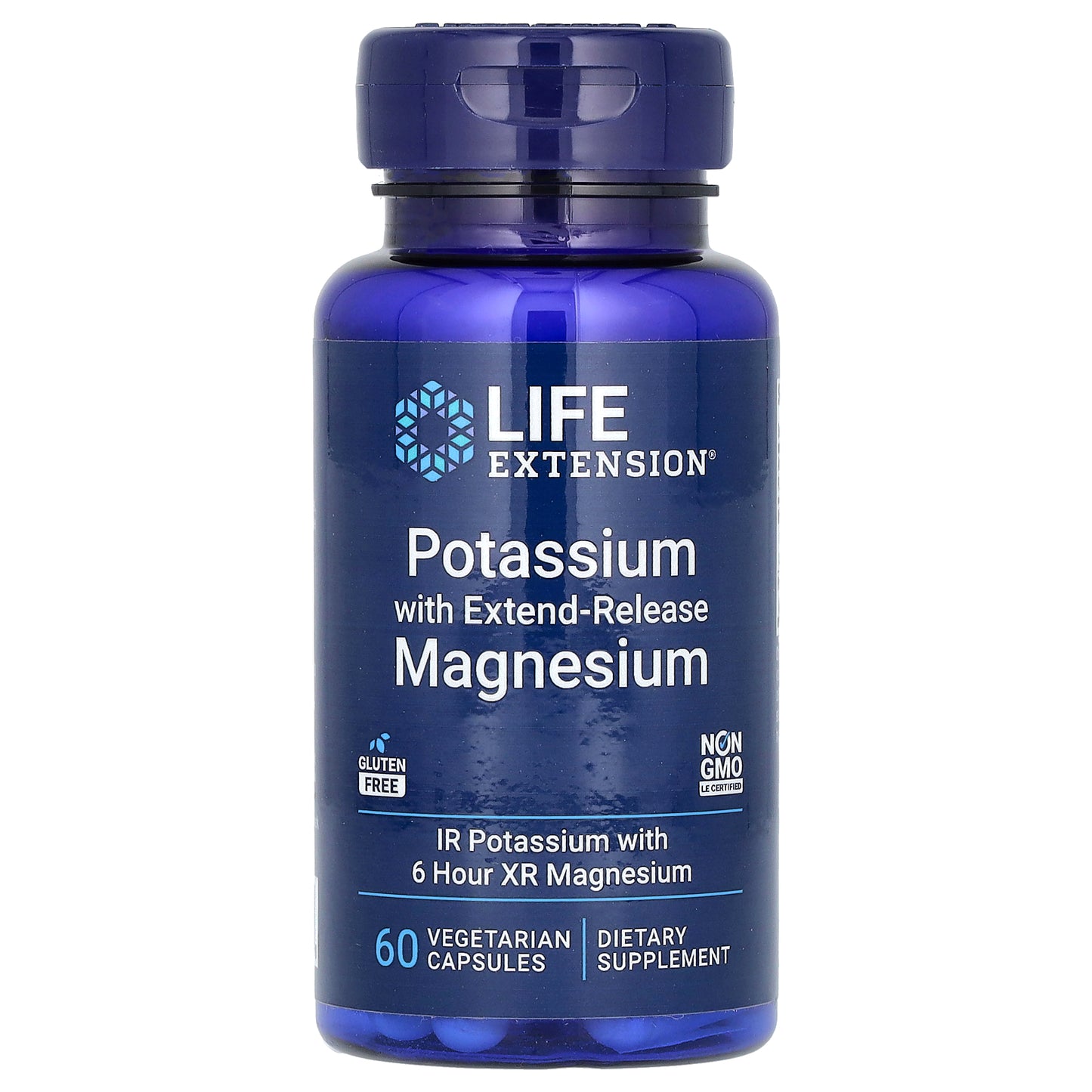 Life Extension, Potassium with Extend-Release Magnesium, 60 Vegetarian Capsules